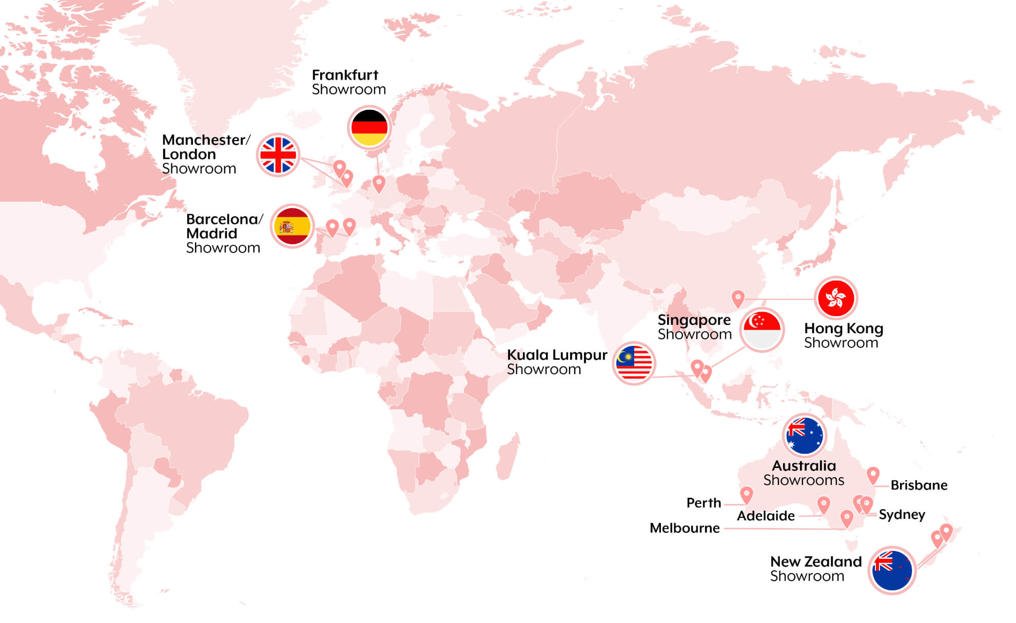 Global ShowRooms Map